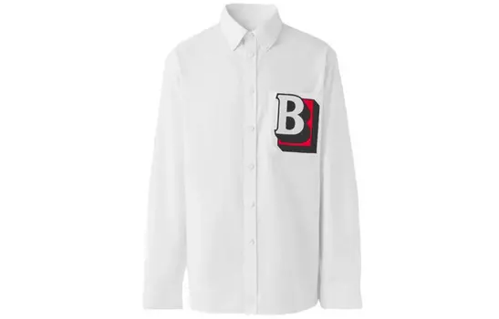 Рубашка мужская белая Burberry, белый