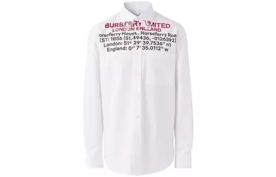 Рубашка мужская белая Burberry, белый