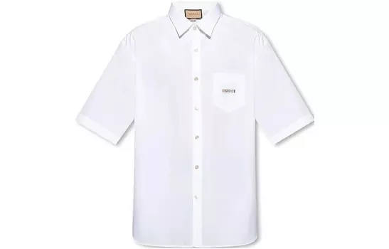 Рубашка мужская белая Gucci, белый