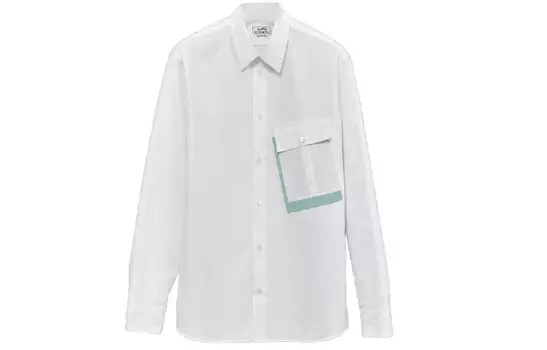 Рубашка мужская белая Hermes, белый