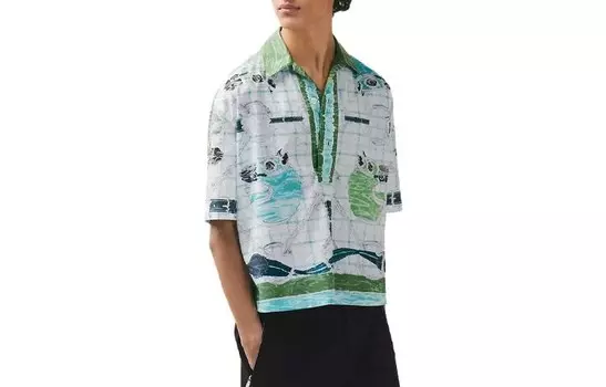 Рубашка мужская белая Hermes, белый