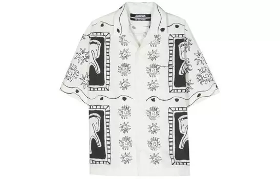 Рубашка мужская белая Jacquemus, белый