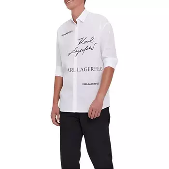 Рубашка мужская белая Karl Lagerfeld, белый