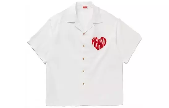 Рубашка мужская белая Kenzo, белый