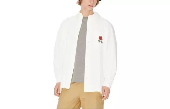 Рубашка мужская белая Kenzo, белый