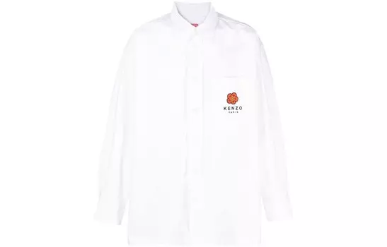 Рубашка мужская белая Kenzo, белый
