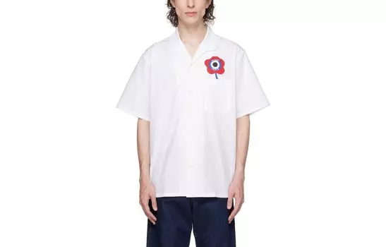 Рубашка мужская белая Kenzo, белый