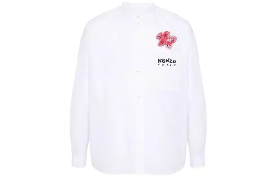 Рубашка мужская белая Kenzo, белый