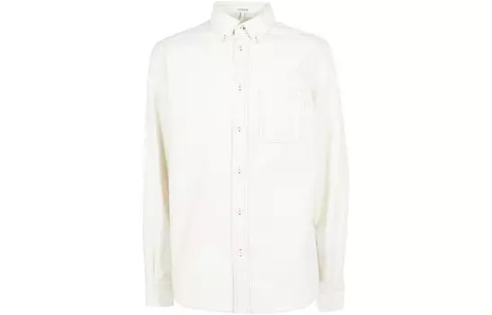 Рубашка мужская белая Loewe, белый