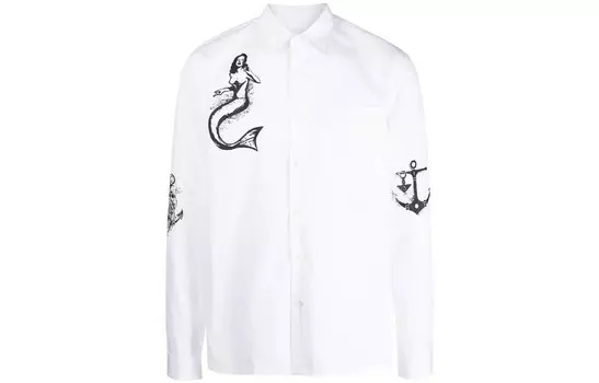 Рубашка мужская белая Prada, белый