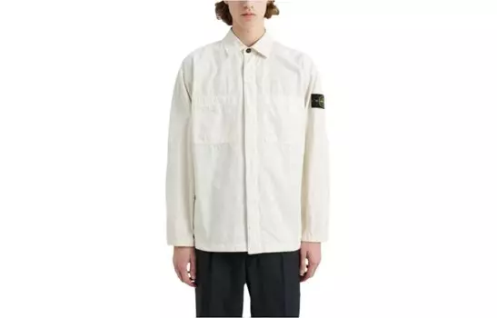 Рубашка мужская белая Stone Island, белый