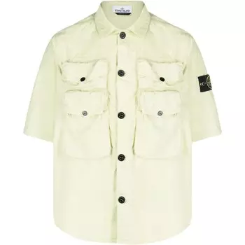 Рубашка мужская белая Stone Island, белый