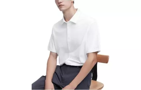 Рубашка мужская белая Uniqlo, белый