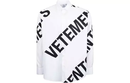 Рубашка мужская белая Vetements, белый