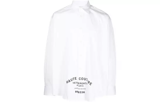 Рубашка мужская белая Vetements, белый