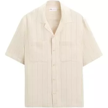 Рубашка мужская белая Zara, белый