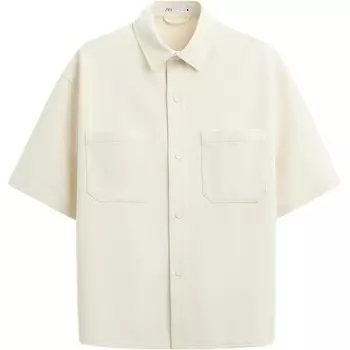 Рубашка мужская белая Zara, белый