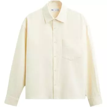 Рубашка мужская белая Zara, белый