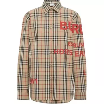 Рубашка мужская бежевая Burberry, бежевый
