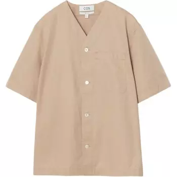 Рубашка мужская бежевая Cos, бежевый