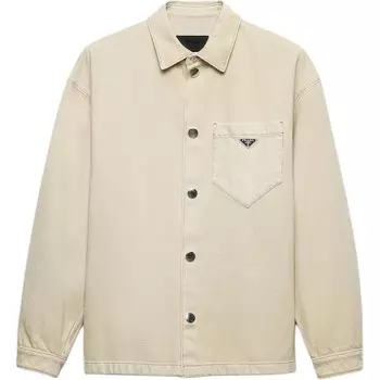 Рубашка мужская бежевая Prada, бежевый
