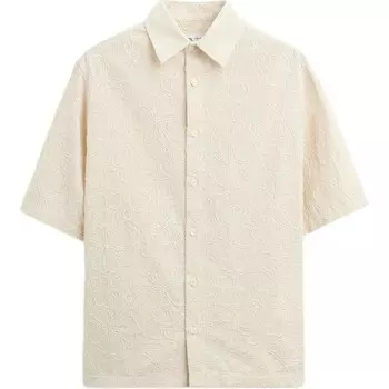 Рубашка мужская бежевая Zara, бежевый