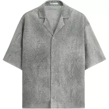 Рубашка мужская бежевая Zara, бежевый