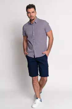 Рубашка мужская Budmil, синий/красный