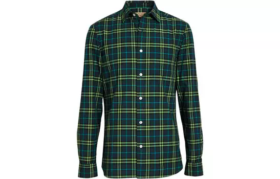 Рубашка мужская Burberry, бирюзовый
