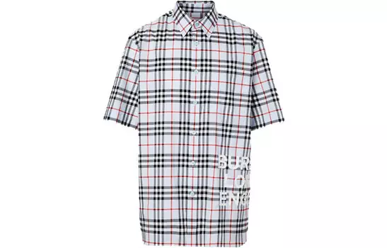 Рубашка мужская Burberry, голубая дымка