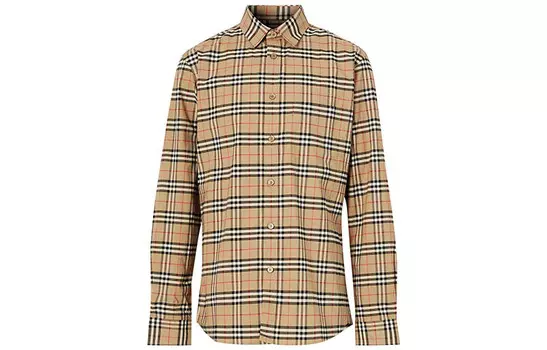 Рубашка мужская Burberry, коричневый
