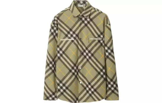 Рубашка мужская Burberry, серо-коричневый
