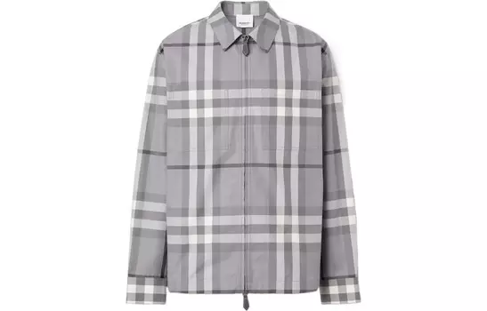 Рубашка мужская Burberry, серый