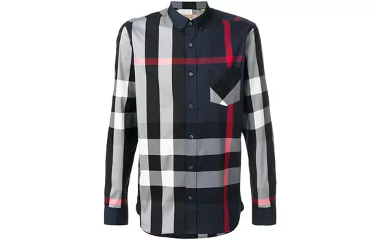 Рубашка мужская Burberry, синий