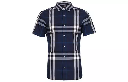 Рубашка мужская Burberry, темно-синий