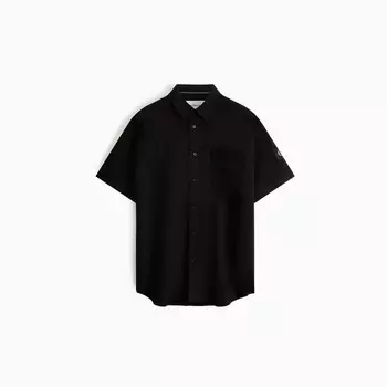 Рубашка мужская Calvin Klein Jeans с вышитым логотипом, черный