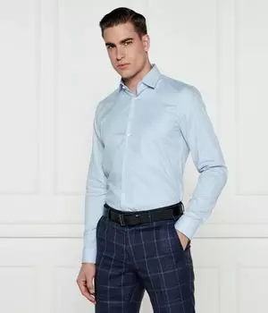 Рубашка мужская Calvin Klein облегающего кроя, голубой