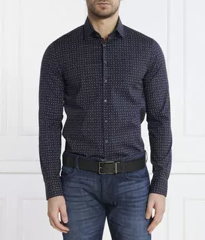 Рубашка мужская Calvin Klein с узором, синий