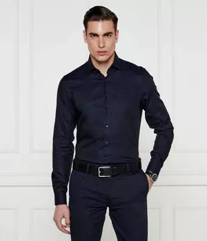 Рубашка мужская Calvin Klein Slim Fit, темно-синий