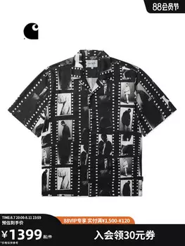 Рубашка мужская Carhartt WIP с короткими рукавами, черный