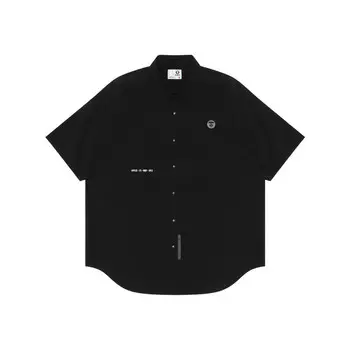 Рубашка мужская черная Aape, черный