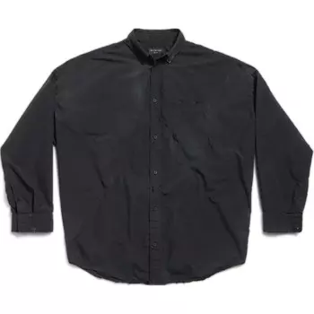 Рубашка мужская черная Balenciaga, черный
