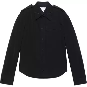 Рубашка мужская черная Bottega Veneta, черный