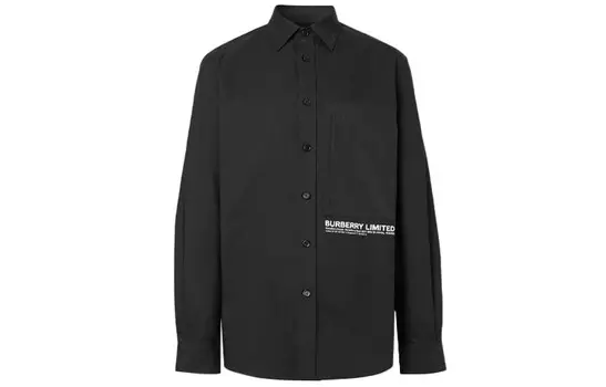 Рубашка мужская черная Burberry, черный