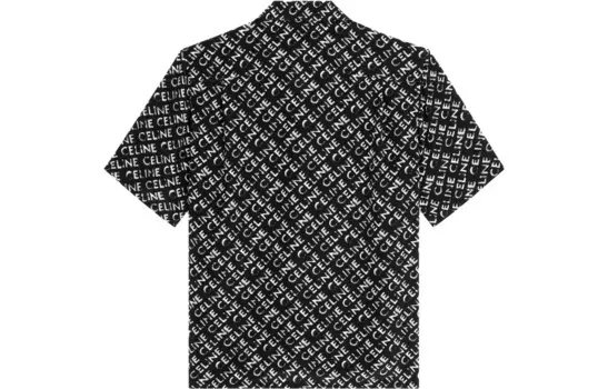 Рубашка мужская черная Celine, черный