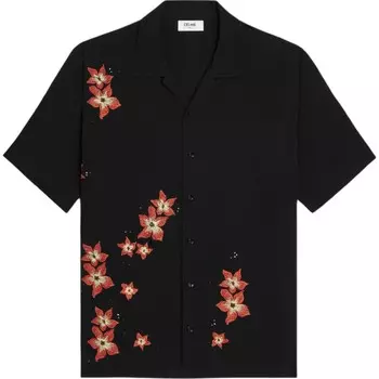 Рубашка мужская черная Celine, черный