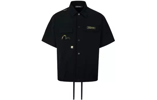 Рубашка мужская черная Evisu, черный