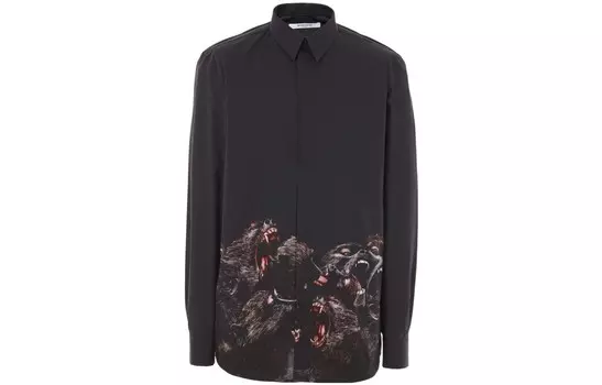 Рубашка мужская черная Givenchy, черный