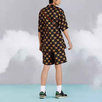 Рубашка мужская черная Gucci, черный