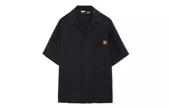 Рубашка мужская черная Loewe, черный